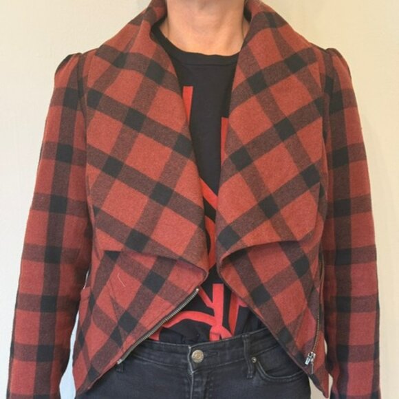 What Goes Around Comes Around for Anthropologie, Structured Plaid Jacket in M - Picture 4 of 16